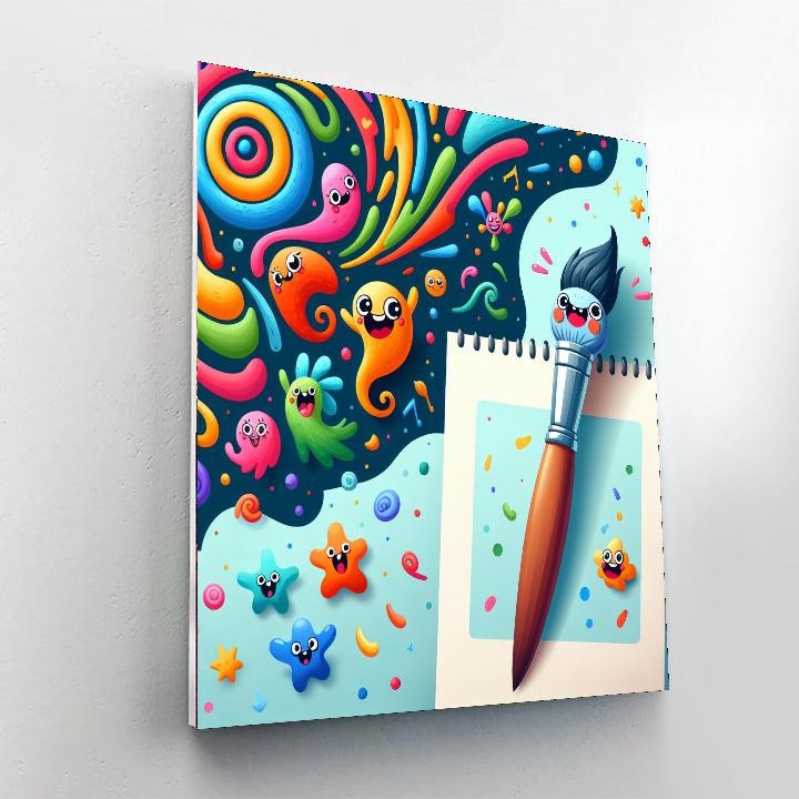 The Magic Paintbrush Adventure DIY Paint By Numbers