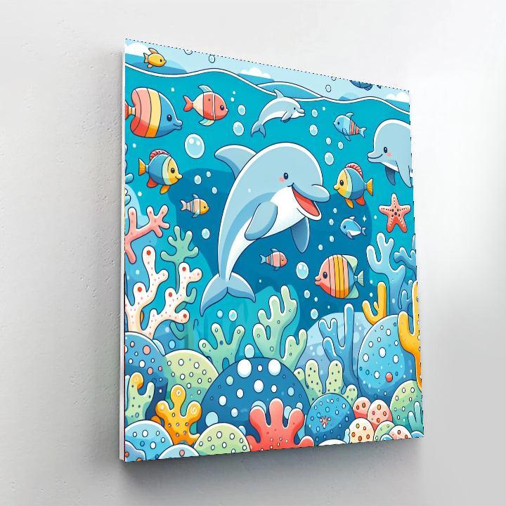 Happy Underwater Adventure DIY Paint By Numbers