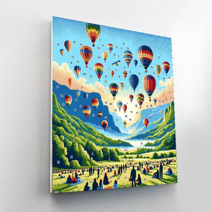 Hot Air Balloon Fiesta - Taiwan Paint By Color