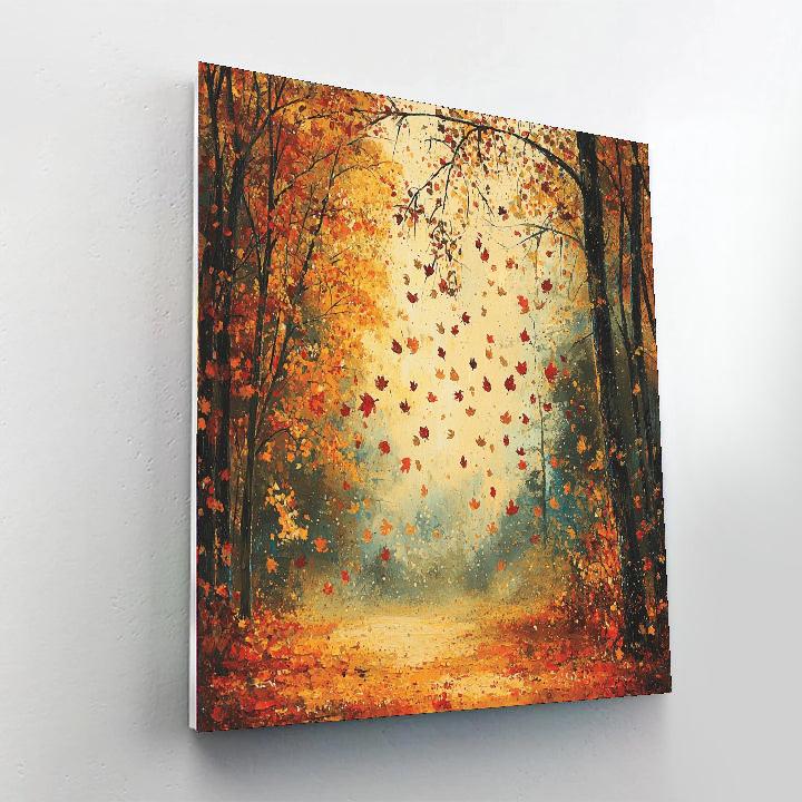 Edgar Degas Inspired Embrace Of Autumn  Paint By Numbers