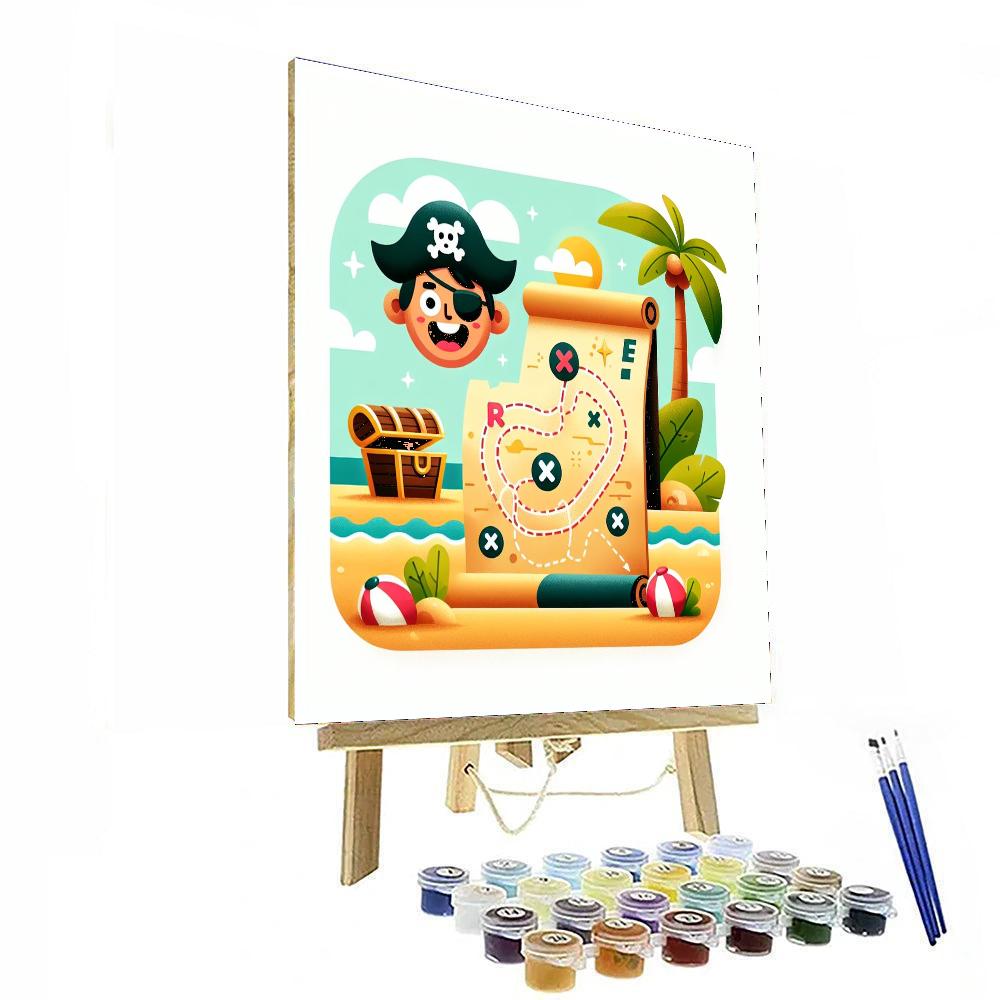 Pirate Cove Treasure Hunt Painting Number Kit