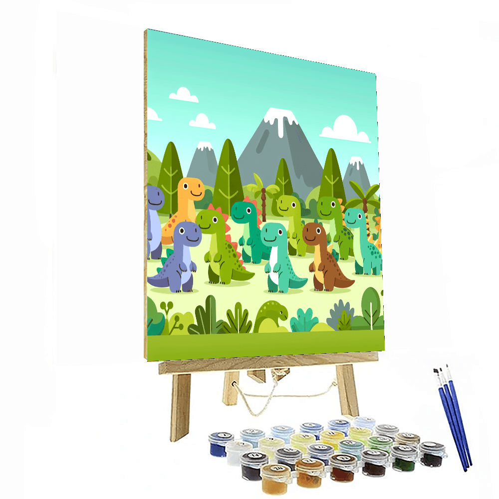 World Of Dinosaurs Paint By Color
