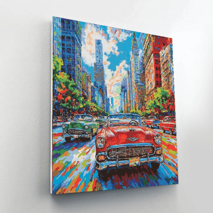 Edward Hopper Inspired Vintage Automobiles Paint By Numbers Kits