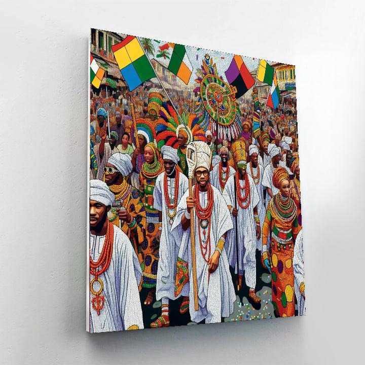 The Eyo Festival - Lagos Paint By Numbers