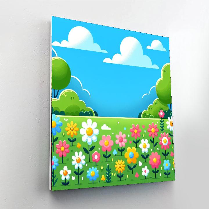 Garden Of Flowers Paint By Number