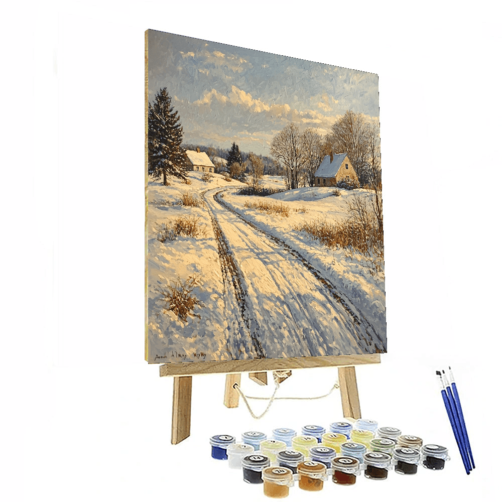 Andrew Wyeth Inspired Winter Solitude  DIY Paint By Numbers
