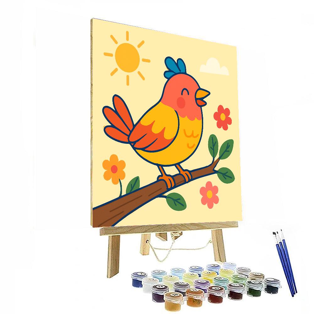 Joyful Bird Numbered Painting Kits