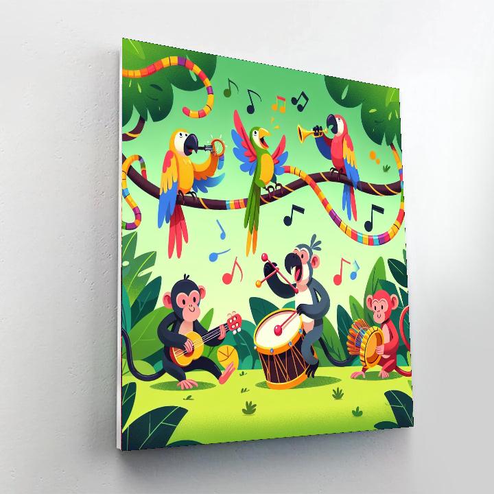 Wild Jungle Jam Painting By Numbers Kit