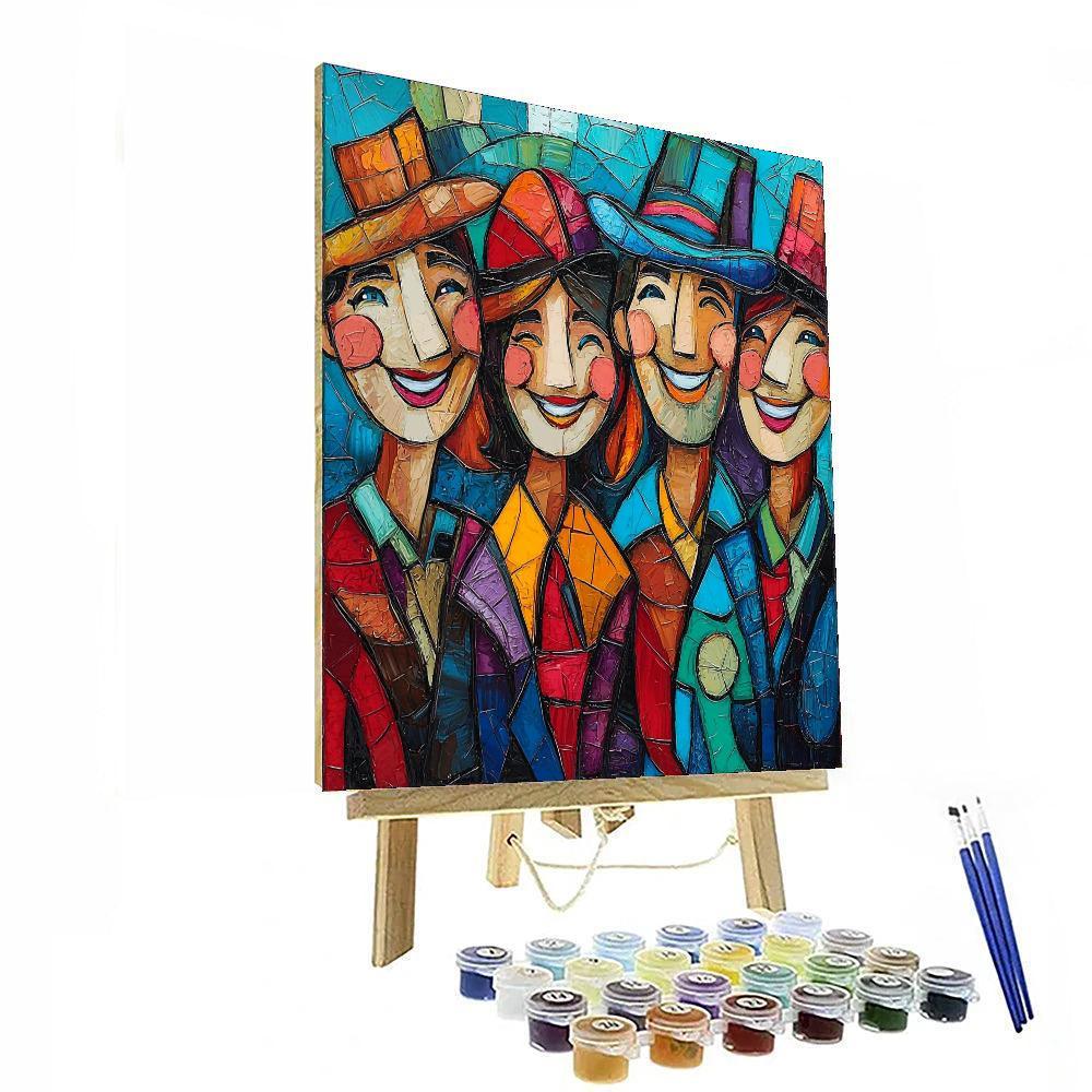 Pablo Picasso Inspired Friends Through Time  Paint By Numbers Kits