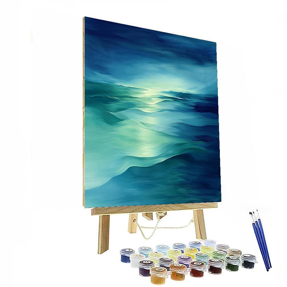 Max Ernst Inspired Waves Of Reflection  Painting By Numbers Kit