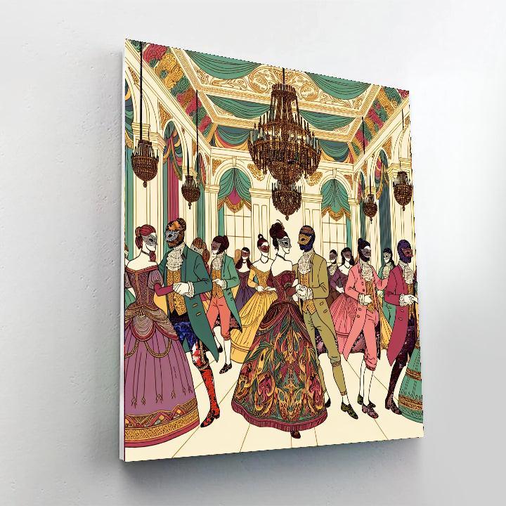 Royal Masquerade Ball Paint By Numbers Art
