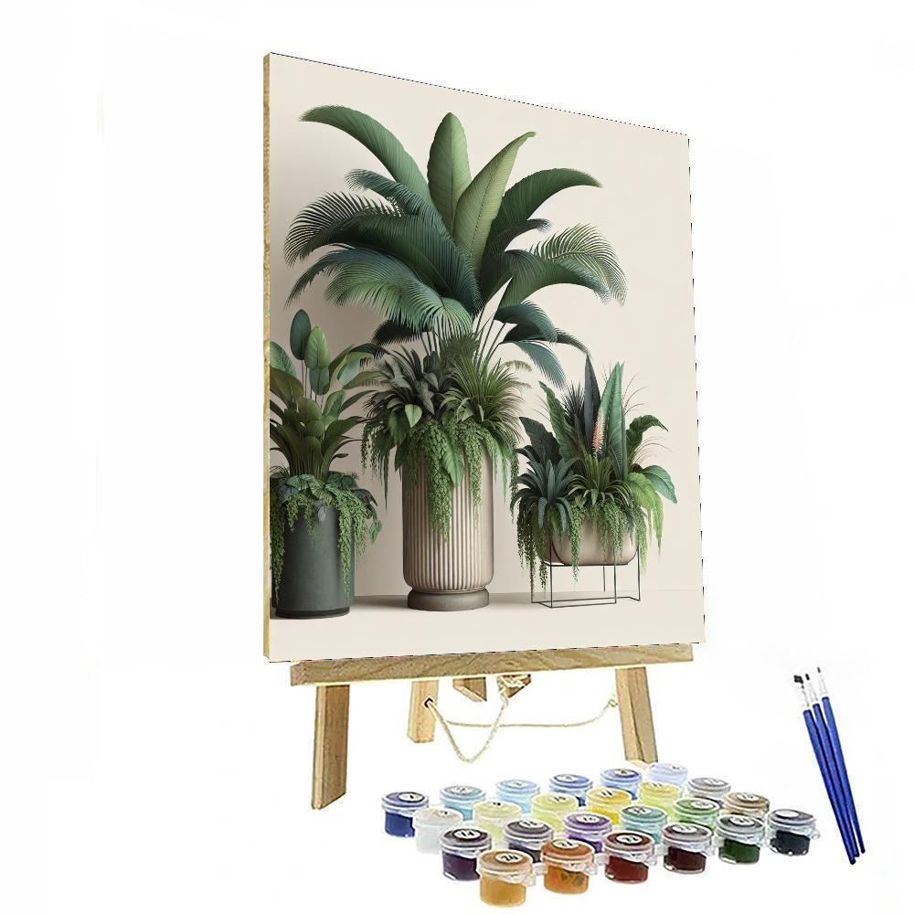 Chic Botanical Arrangement Painting By Numbers Kit