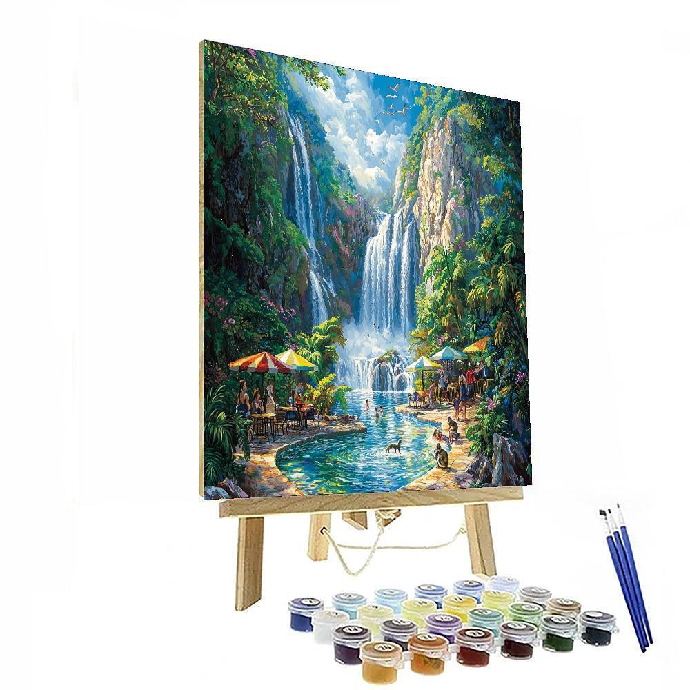 Ouzoud Waterfalls - Morocco Numbered Painting Kits