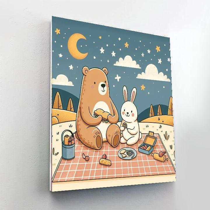 Starlight Picnic Paint By Numbers Art