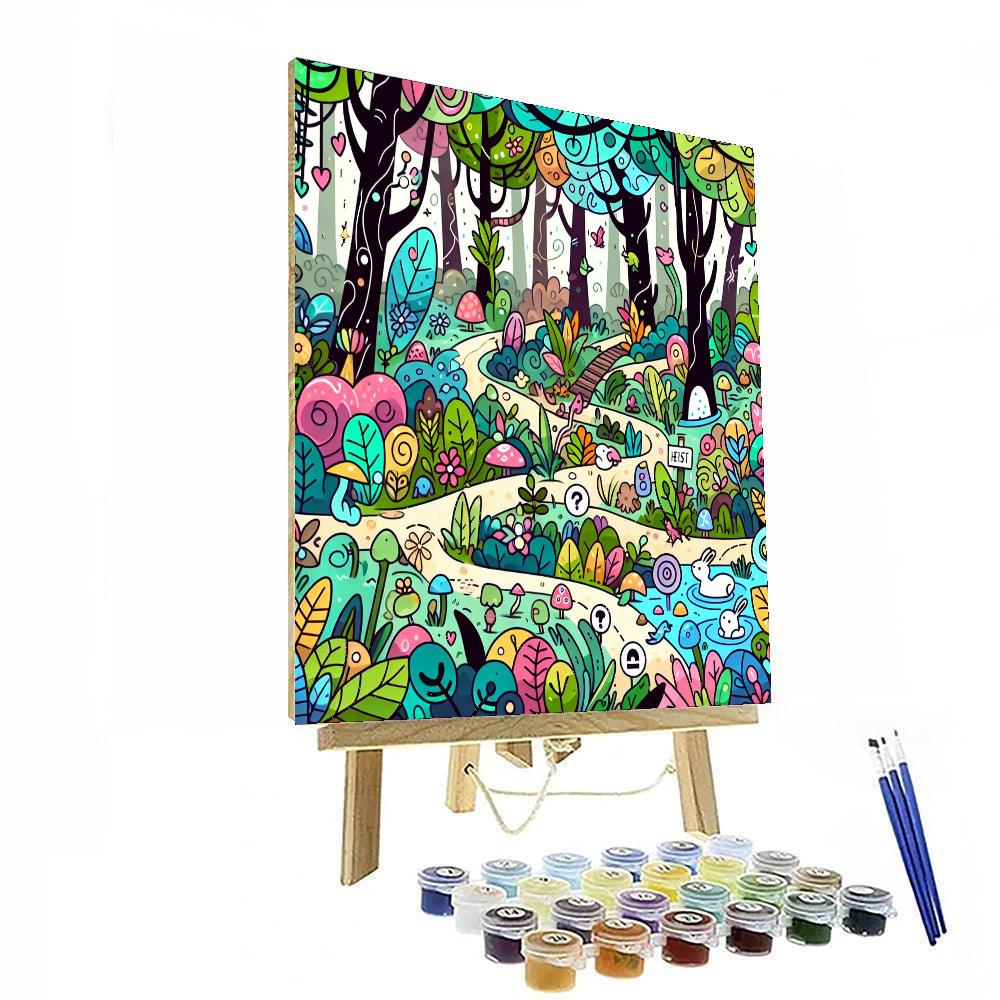 Mystery Forest Adventure Paint By Number