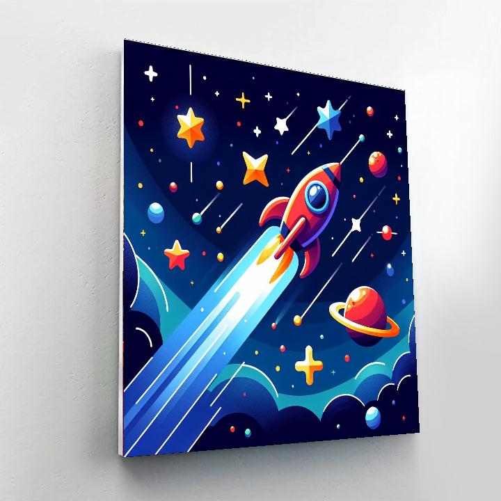 Mystical Space Adventure Painting By Numbers Kit