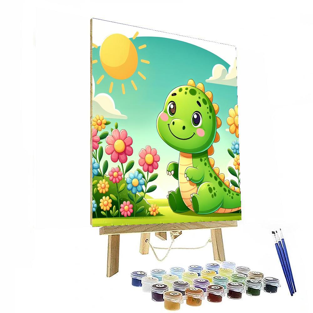 Sunny Day Dino Numbered Painting Kits