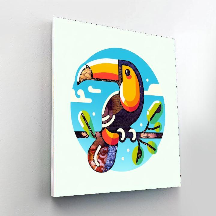 Twirling Toucan Numbered Painting Kits
