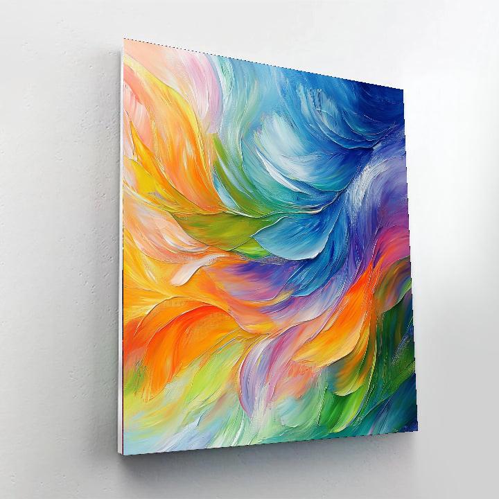 Michelangelo Inspired Vibrant Elemental Dance  Paint By Numbers