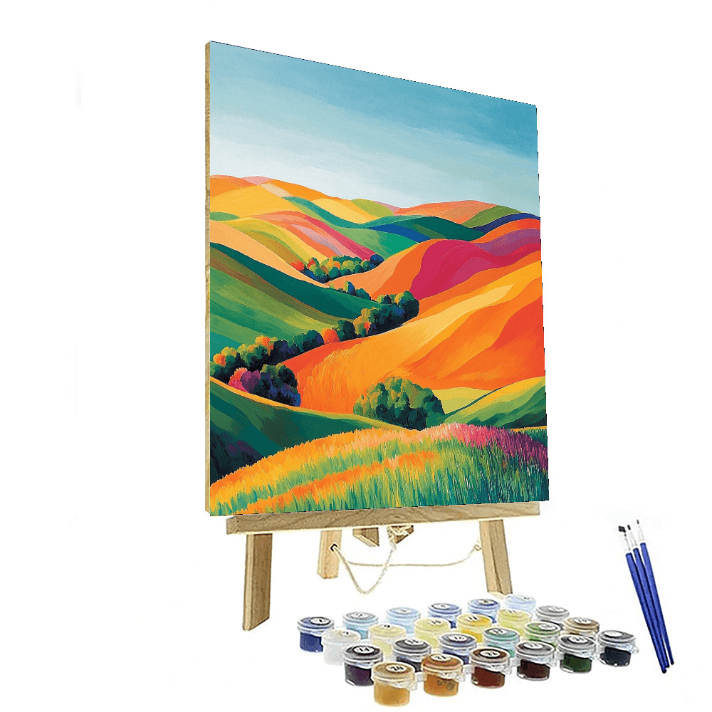 David Hockney Inspired The Colorful Horizon  Paint By Color