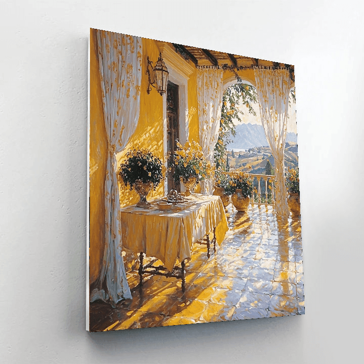 Joaquín Sorolla Inspired Solar Serenity  DIY Paint By Numbers
