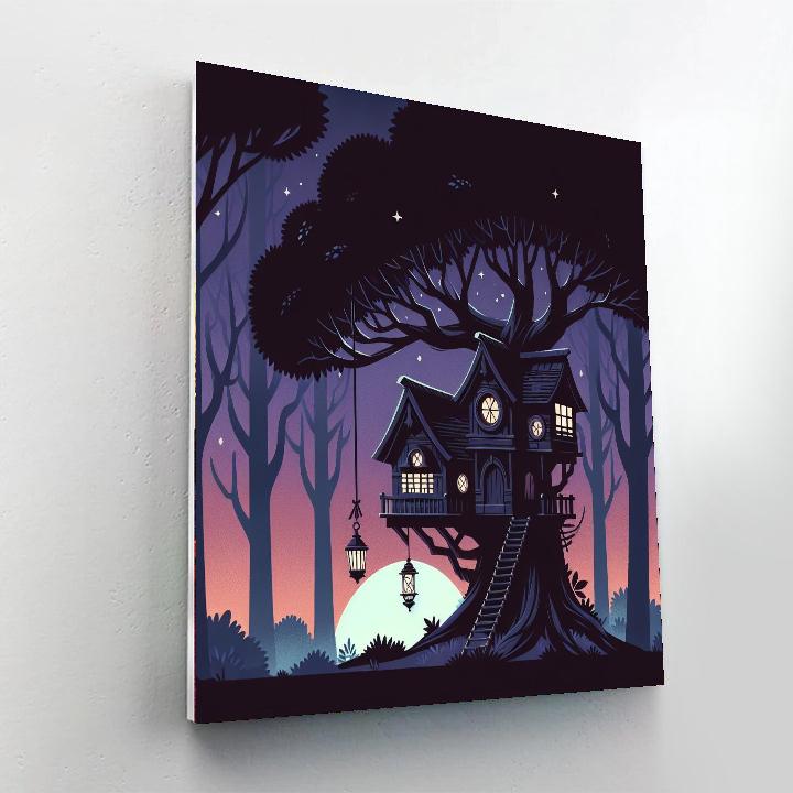 Twilight Treehouse Tales Paint By Numbers Art