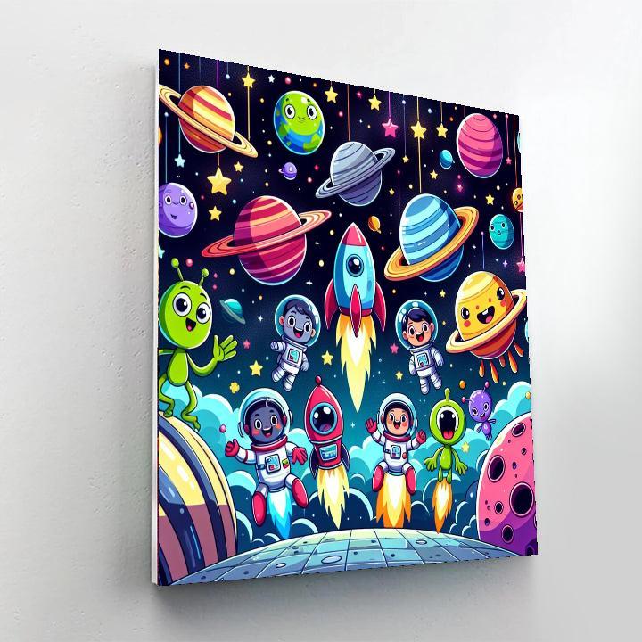 Galactic Explorers Mission Painting By Numbers Kit