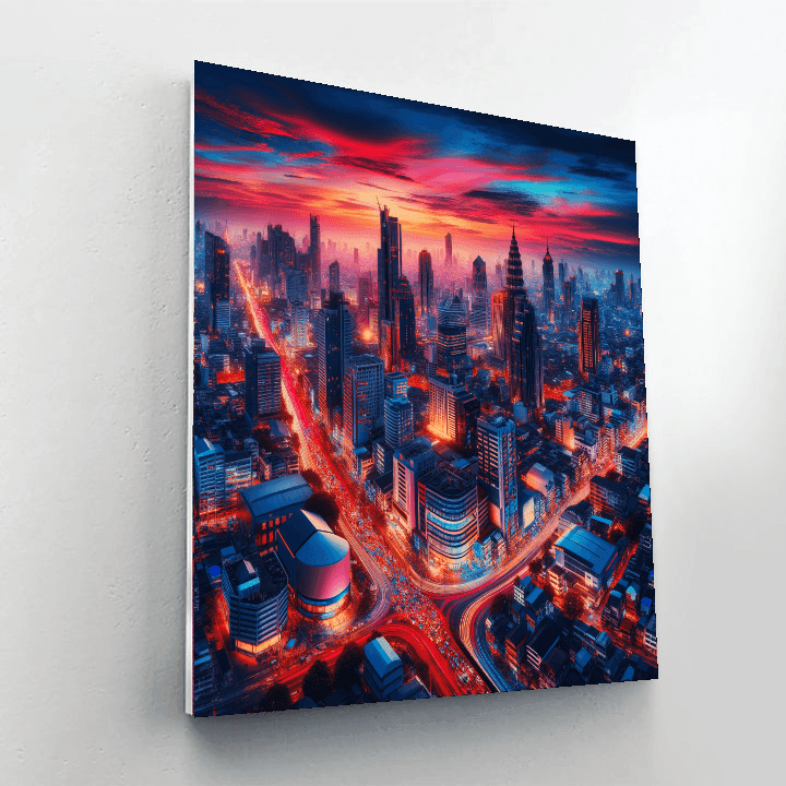Dynamic City Vibes Painting Number Kit