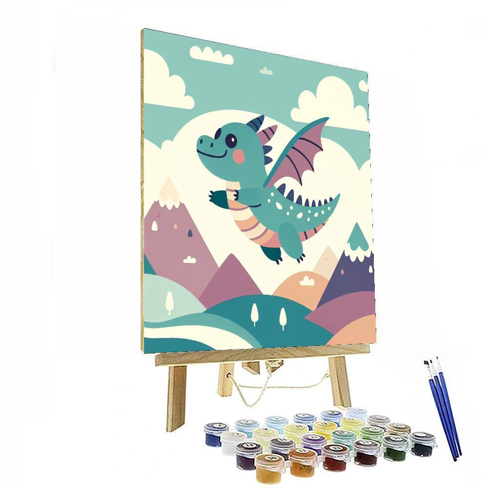 Dreamy Dragon Tale Numbered Painting Kits