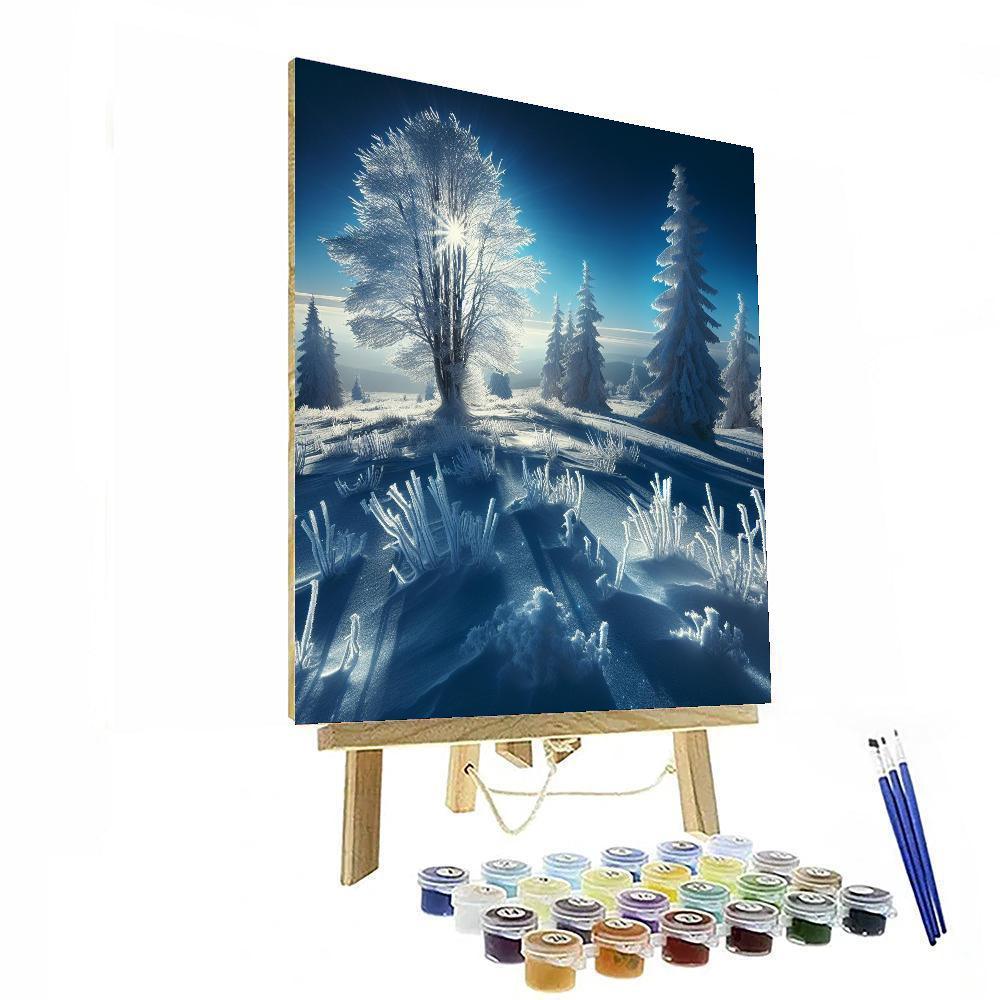 Frosty Winter Enchantment Painting Number Kit