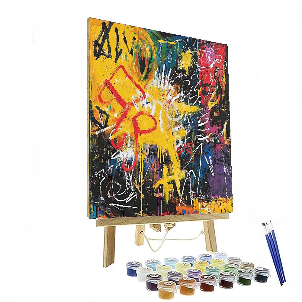 Jean-Michel Basquiat Inspired The Nature Of Thought  Paint By Numbers Kits