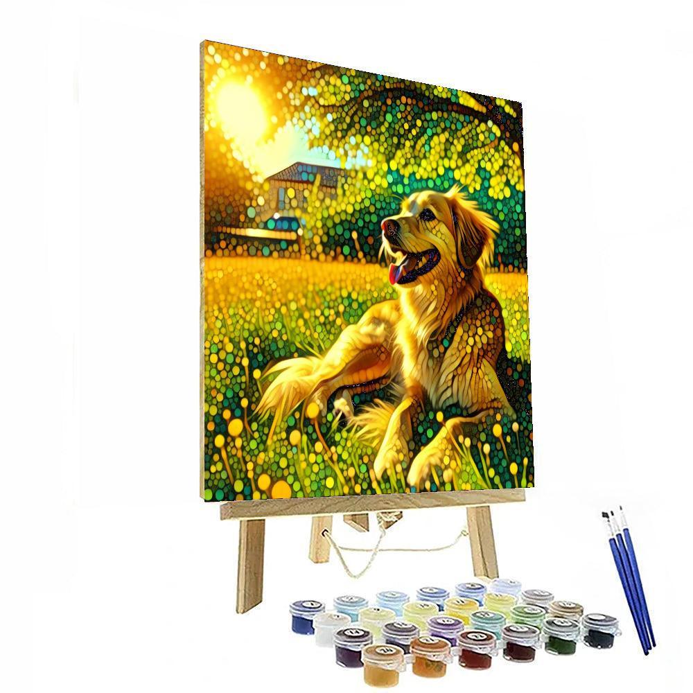 Dog's Loyal Adventure DIY Paint By Numbers
