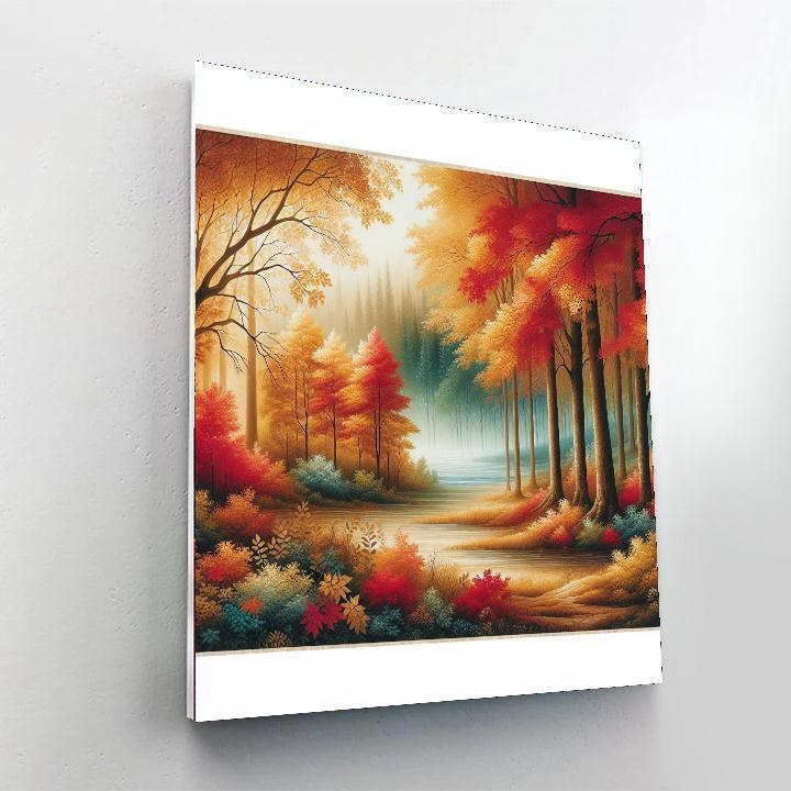Calm Autumn Retreat Painting By Numbers Kit
