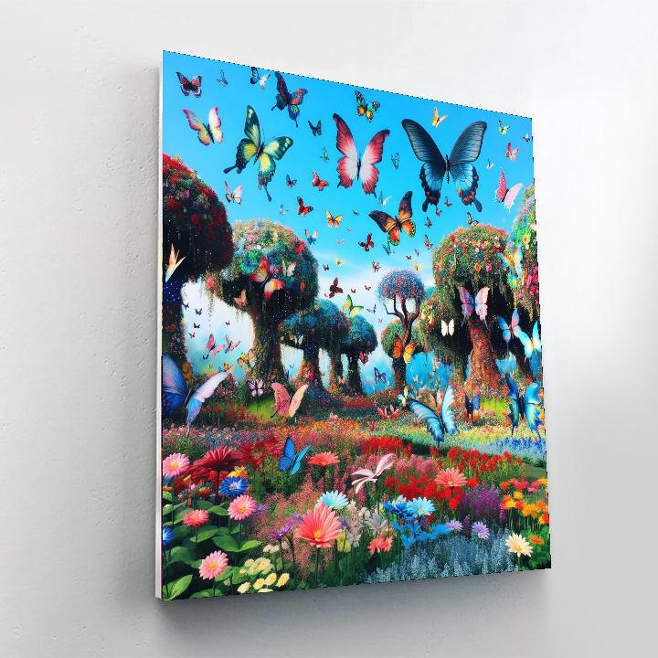 Fantasy Butterfly Garden Paint By Numbers Kits