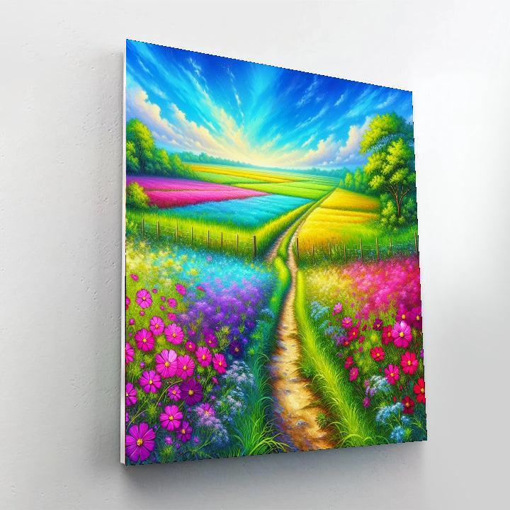 Wildflower Trail Escape Paint By Numbers