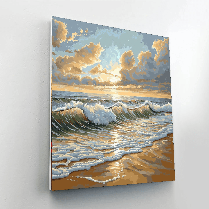 John Constable Inspired Seaside Afternoon Bliss  Paint By Color
