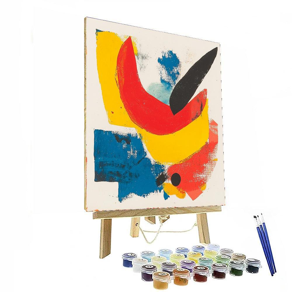 Joan Miró Inspired Emotions In Motion  Painting Number Kit