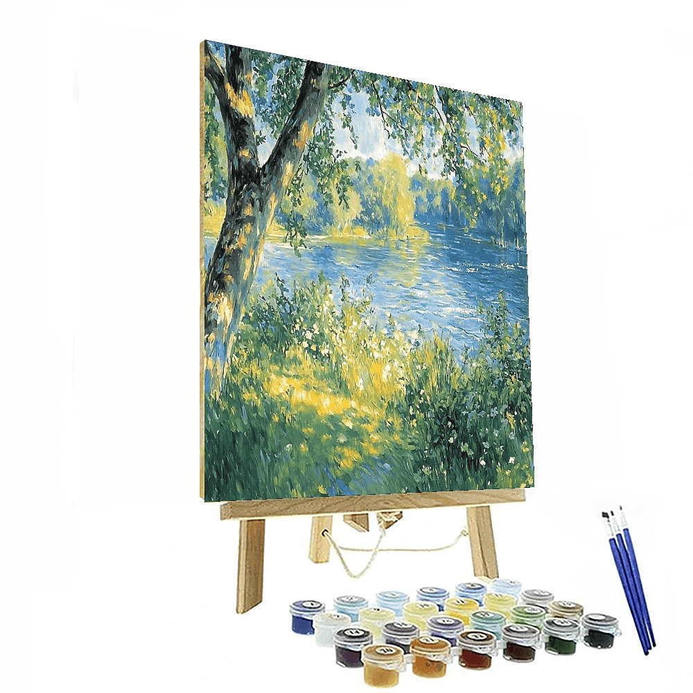 Claude Monet Inspired Riverside Reverie  Paint By Numbers