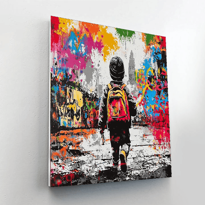 Banksy Inspired Urban Graffiti Dreams  Paint By Numbers Kits