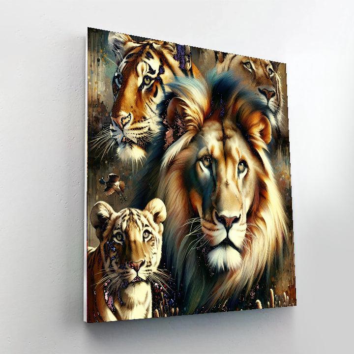 Dynamic Wildlife Portraits Paint By Numbers Art