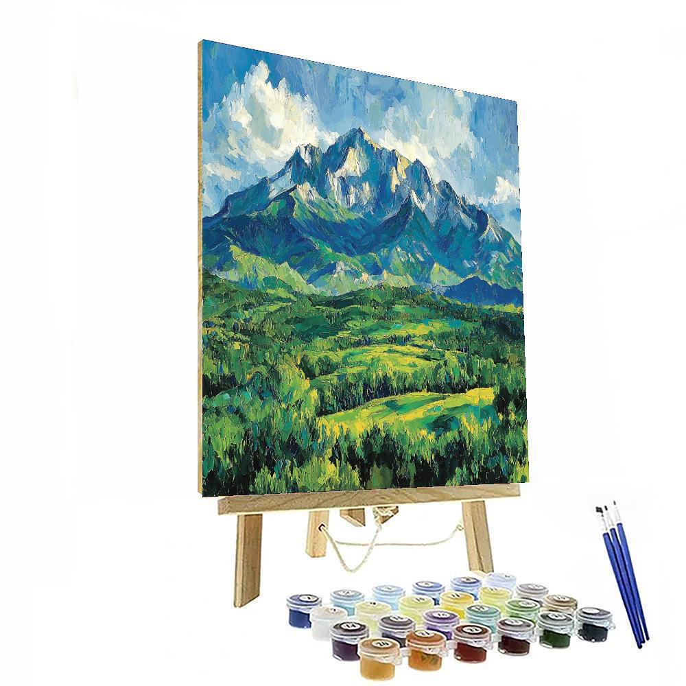 Paul Cézanne Inspired Mountain Echoes  Paint By Numbers Kits