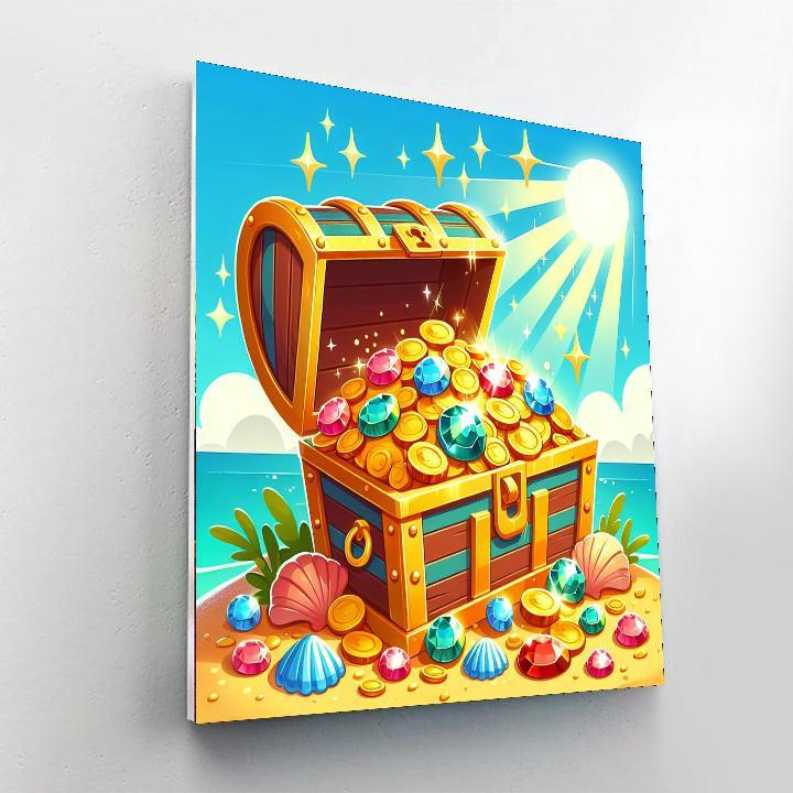Adventurous Treasure Chest Paint By Numbers Art