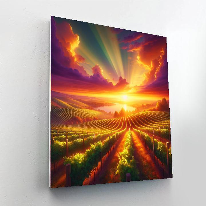 Golden Horizon Vineyard Paint By Number