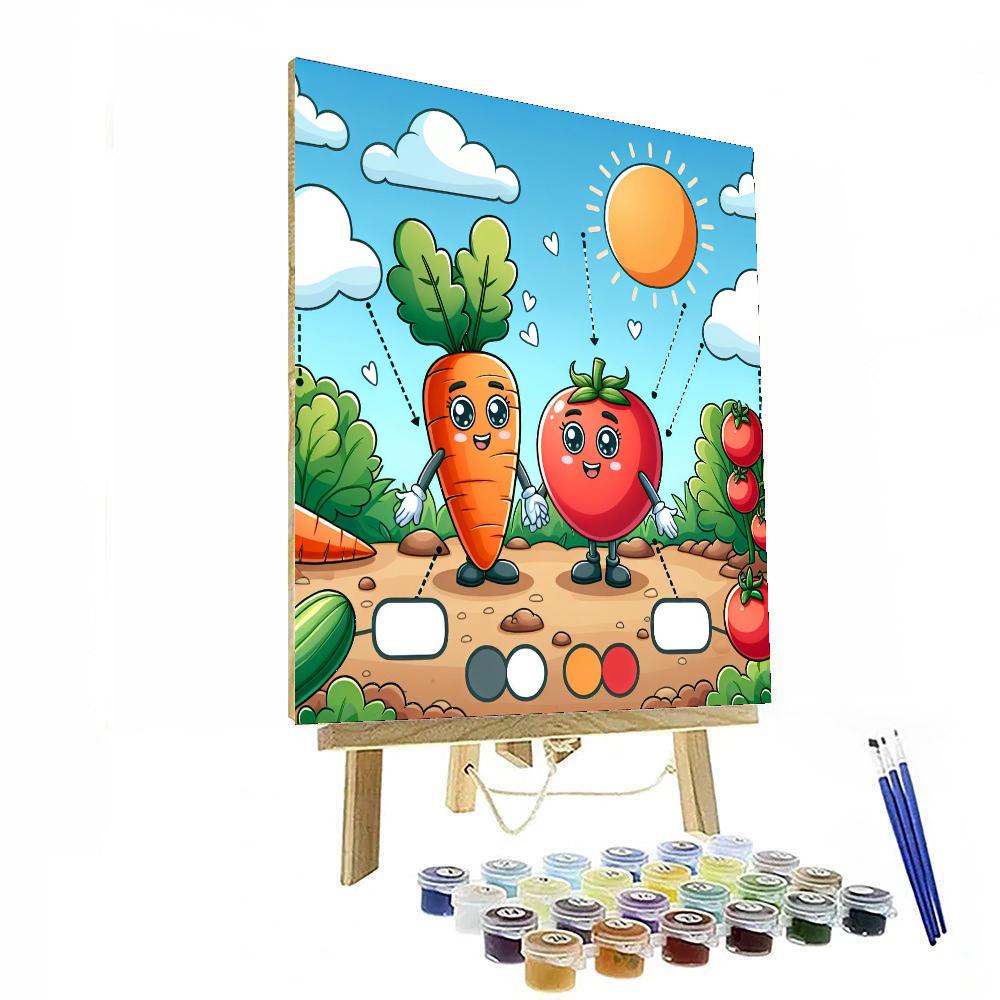 Farm Fresh Veggie Fun Number Painting