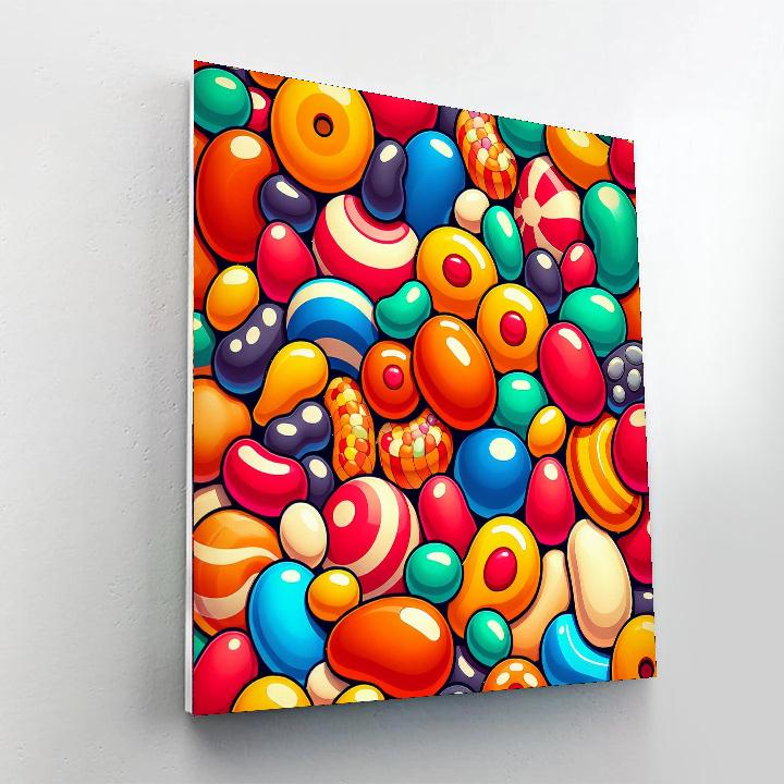 Jolly Jelly Beans Painting Number Kit