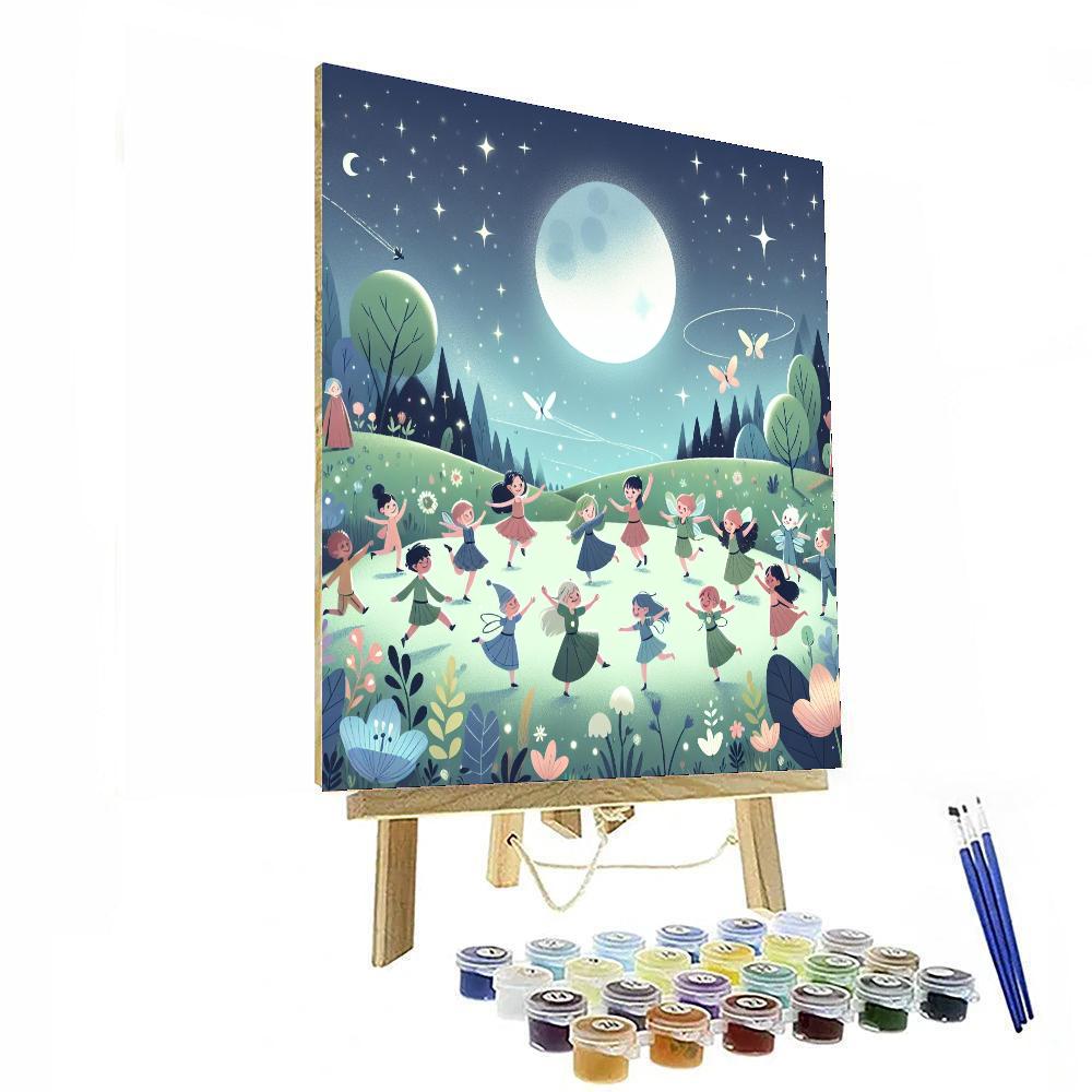 Moonlit Fairy Gala Paint By Numbers Art