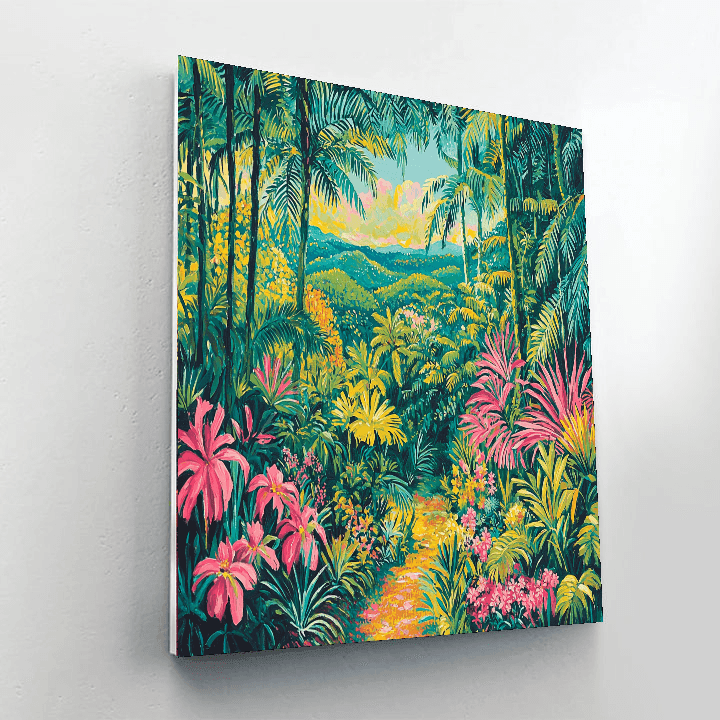 Henri Rousseau Inspired Exotic Tropics  Paint By Numbers