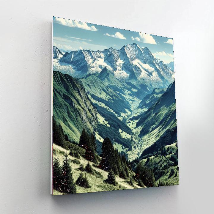 Alpine Retreat Splendor Numbered Painting Kits