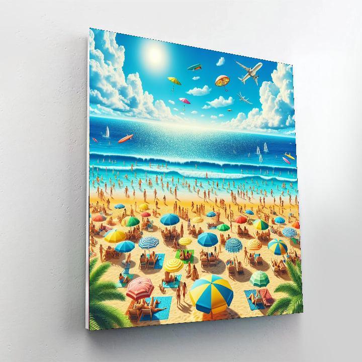 Bright Beach Days Painting By Numbers Kit