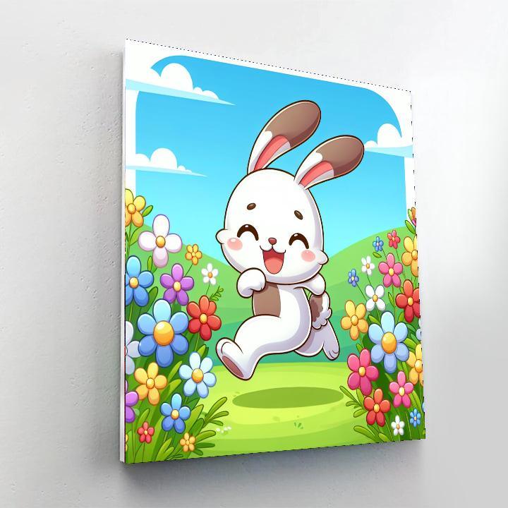 Cheerful Rabbit Painting By Numbers Kit